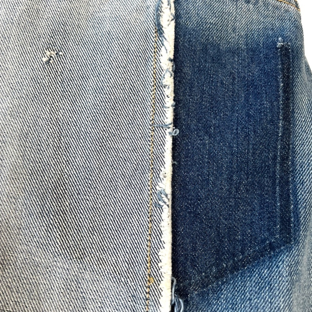 Carmar Marietta High Rise Two Tone Tapered Frayed Seams Denim Jeans Womens 26 - Picture 6 of 12